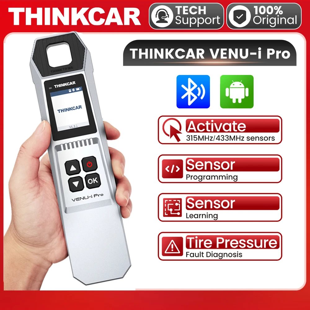 THINKCAR VENU i-Pro TPMS Tire Pressure Sensor&Diagnostic Tools Activate Relearn Program Sensors 315MHz/433MHz tpms Detector