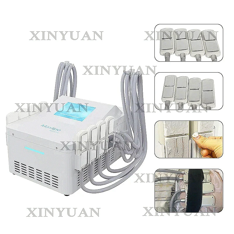 Fat Reduction Machine, Professional 8 Cryo Pads Cold EMS Criolipolisis Device, Body Shaping Equipment for Weight Loss