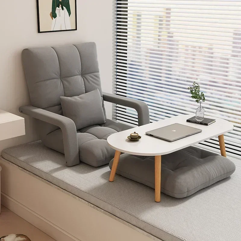 Household Goods Lazy Sofa, Bedroom Bay Window Sofa Leisure Chair, Reclining Single Sofa Balcony Tatami Leisure Sofa Chair