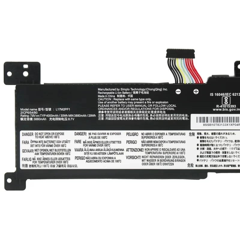 CP Laptop Battery L17M2PF0 7.5V 30WH/3910mAh L17L2PF0 L17M2PF1 L17M2PF2 L17D2PF1 For IdeaPad 330G 330-15ARR 330-15ICN Series