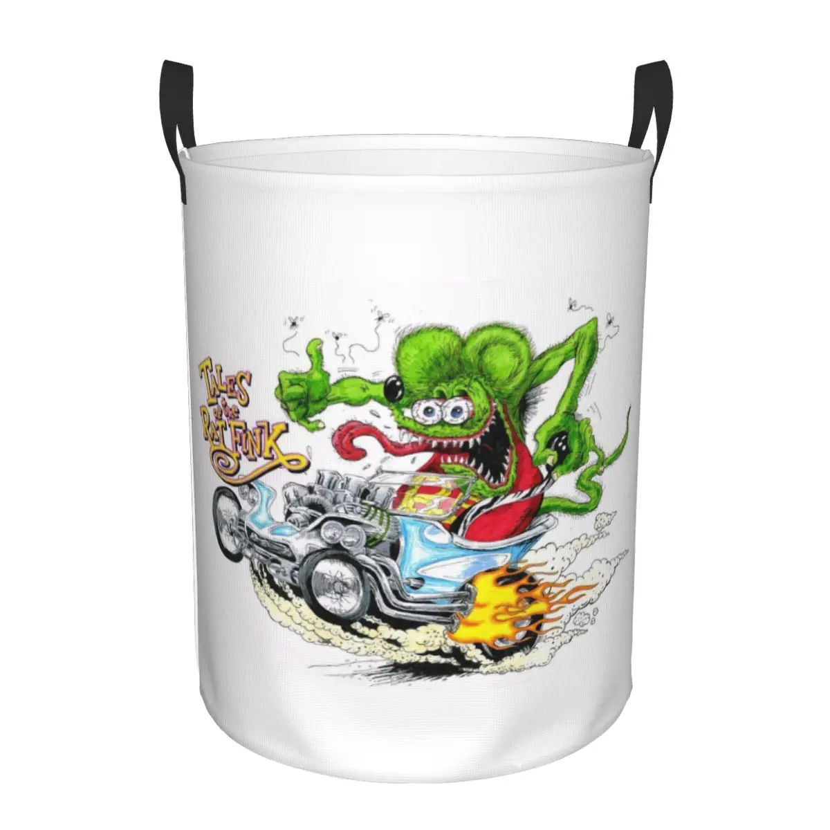 Tales Of Rat Fink Laundry Hamper Large Storage Basket Cartoon Monster Girls Boys Toy Organizer