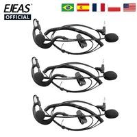 Auriculares de árbitro con gancho para la oreja, conector de 3,5mm para Vnetphone EJEAS V4/6C PLUS/PRO FBIM, intercomunicador para motocicleta