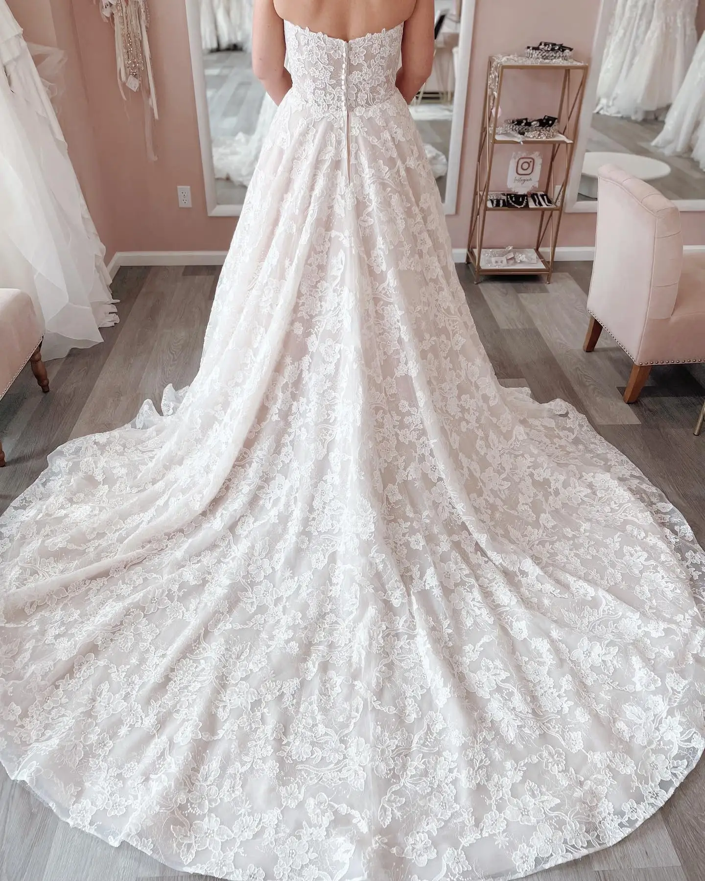 Vestido de novia de encaje completo, prenda de novia de corte en A, larga, con cola, vestido de mariee, escote en forma de corazón, talla grande, 2023