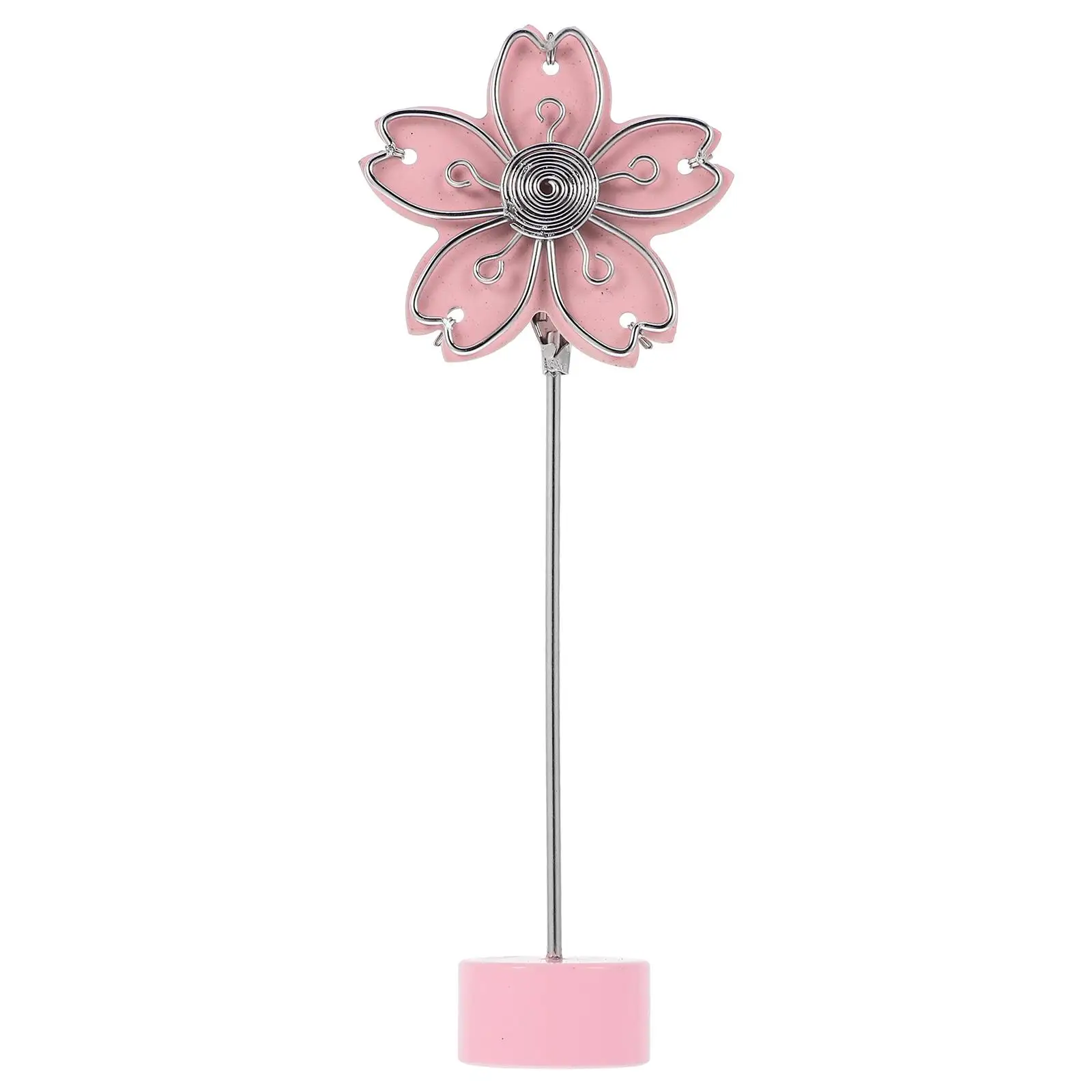 

Cute Flower Paper Holder for Desk Memo Note Photo Card Stand Sturdy Metal Display Business Table Number Holders Clip Practical