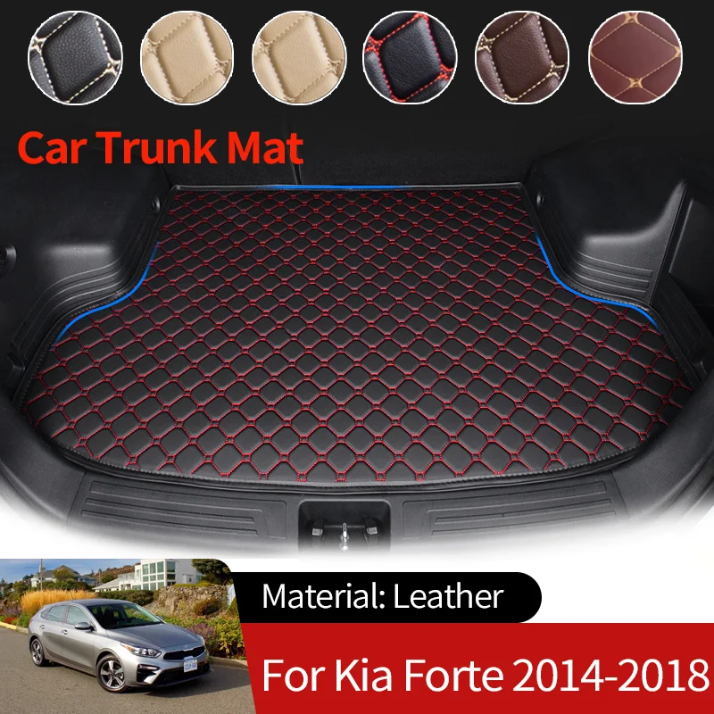 

for Kia Forte Cerato K3 YD 2014~2018 2017 Car Boot Liner Cargo Rear Trunk Mats Luggage FLoor Tray Waterproof Carpet Accessories