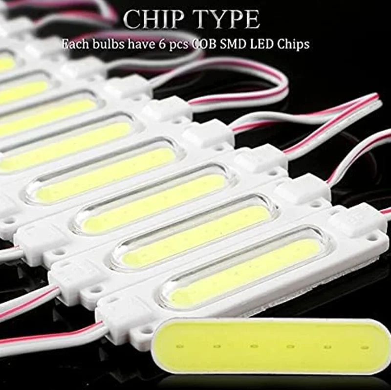 20PCS COB 6LED DC24V LED Module 2W Truck Side Marker Indicator Light Super Bright For Bus Lorry Trailer Warning Lamp