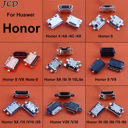 JCD 10pcs For Huawei Honor 4 6 8 9 10 20 30 50 60 70 80 V8 V9 V10 V20 V30 USB Charger Dock Plug Jack Charging Port Connector