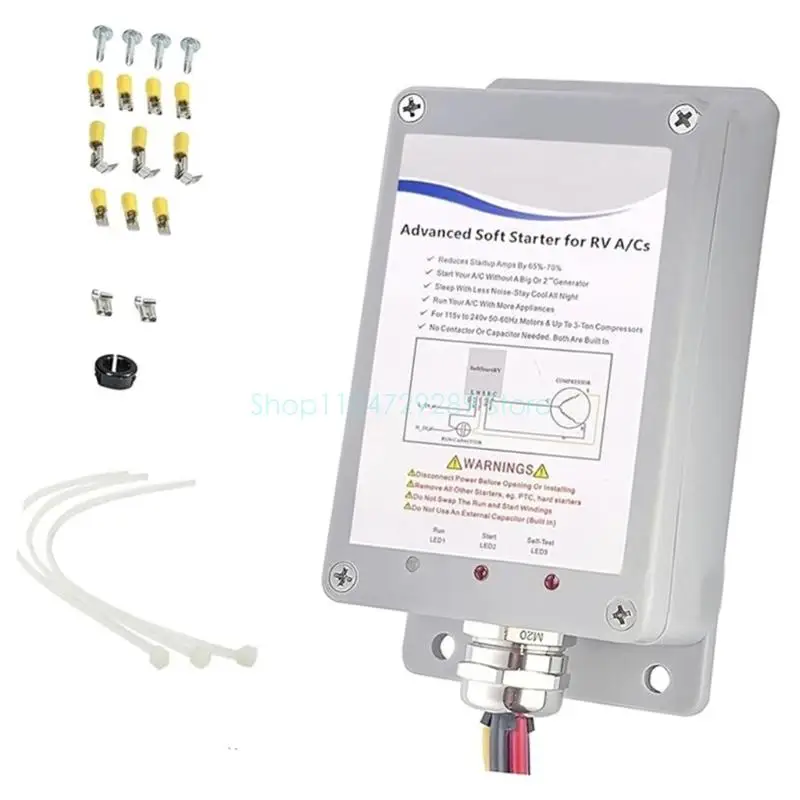 AC Soft Starter Universal for RVs Trailer Campers Air Conditioner Enables Easy Start Appliances on RVs Power