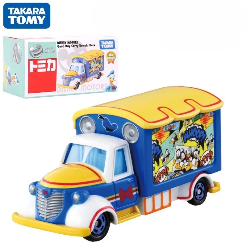 TAKARA TOMY Tomica Disney Donald Duck Minivan Simulation Alloy Car Toy Die-casting Metal Model Children's Model Gift