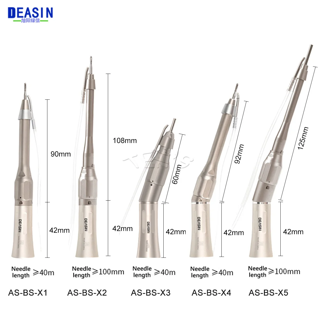 Deasin Dental Low Speed Handpiece 20 Degree Angle Micro Surgery Surgical Straight Handpiece Dentist Tools