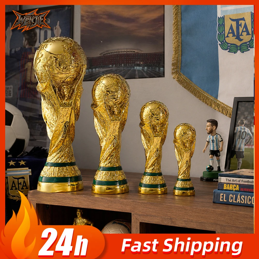 FIFA World Cup 2026 Trophy Replica,Golden Resin World Cup Trophy Model, Collectible Souvenir Gift for Football Fans, Desk Decor