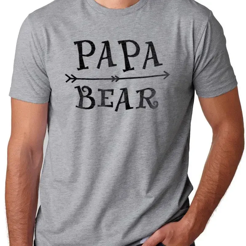 Fathers Day Papa Bear Novelty Funny T Shirt Husband Dad