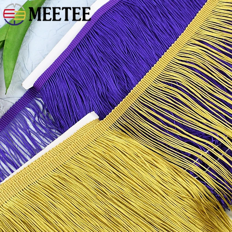 

10Meters 10-30cm Polyester Tassel Fringes Sewing Latin Dress Lace Trim Curtain Decorative Trimming Fringe DIY Craft Accessories