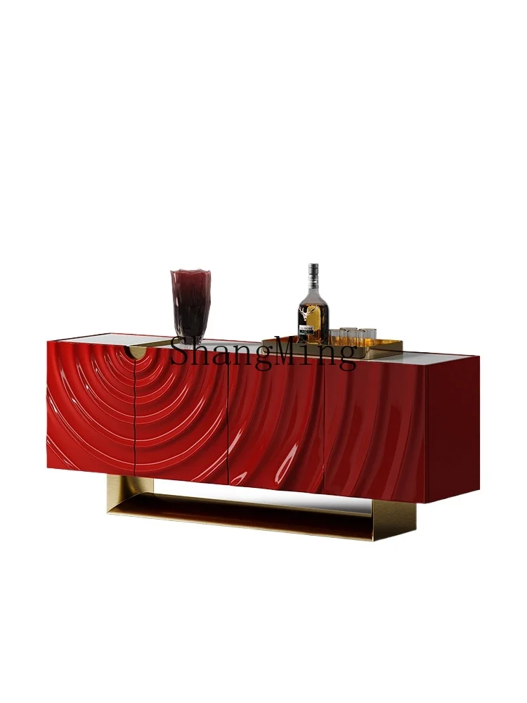 

ZYH Home Simple Villa Restaurant Light Luxury Xuan Cabinet Side Cabinet Minimalist