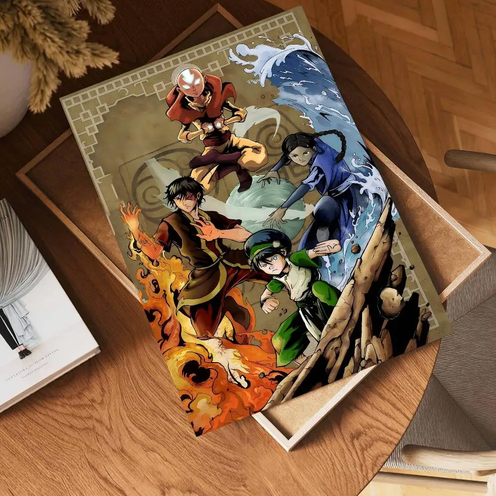 A-Avatar The Last A-Airbender Movie Sticky Posters Retro Kraft Paper Sticker DIY Room Bar Cafe Aesthetic Art Wall Painting