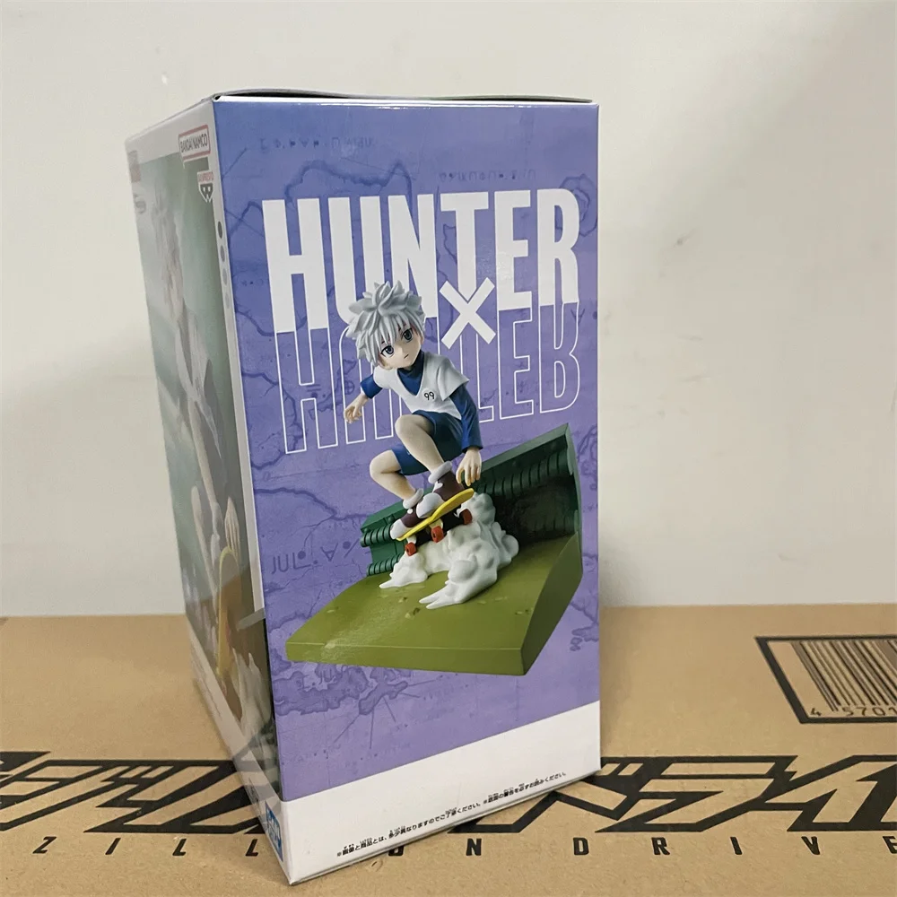 Original Bandai Anime Figure Hunter X Hunter Banpresto Memorable Saga Special Killua Zoldyck Action PVC Collector Toys Figurine