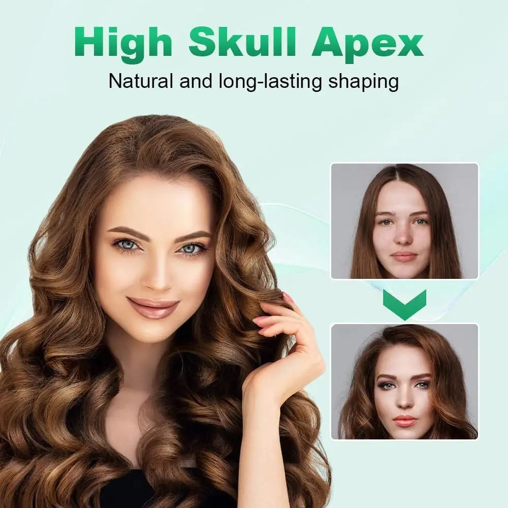 Pengeriting Rambut Mini 2 in 1 Dual Purpose, Hot Roller Pengangkat Akar, Pengeriting Rambut Gelombang, Tongkat Pengeriting Rambut Portabel untuk Perjalanan