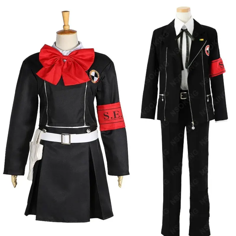 

Unisex Japan Anime Cos Yuuki Makoto Cosplay Costumes 3 Gekkoukan Female Player Women Men Uniform Suits