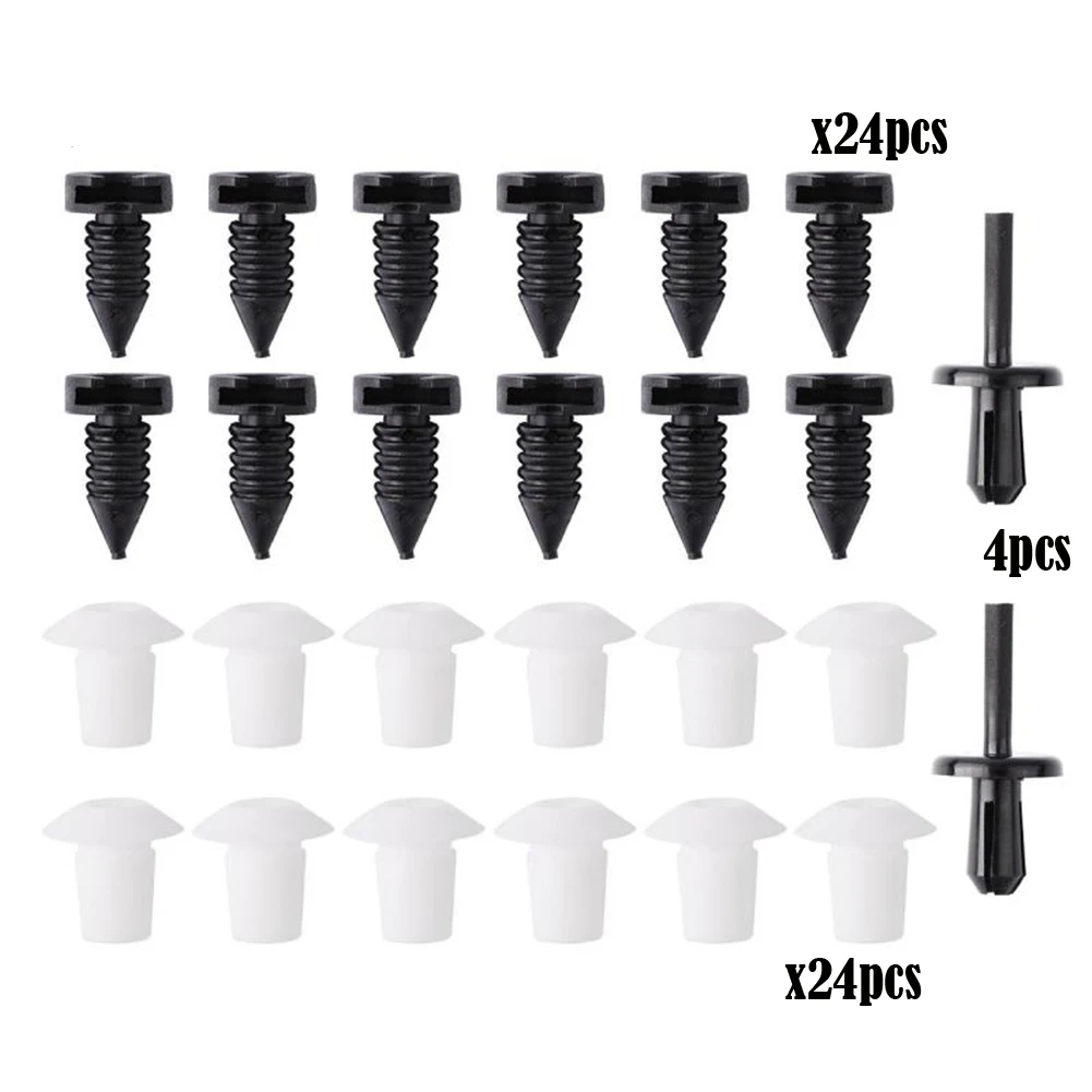 

New Useful Durable High Quality Panel Clips Rivet Moulding Door Fastener 52Pieces Accessories For Land Defender