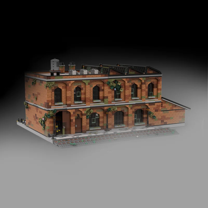 7151 pz MOC Vecchio Magazzino Modulare Paesaggio Stradale Modello Building Blocks Costruzione FAI DA TE Creativo Regali Di Natale Giocattolo Idea Educazione