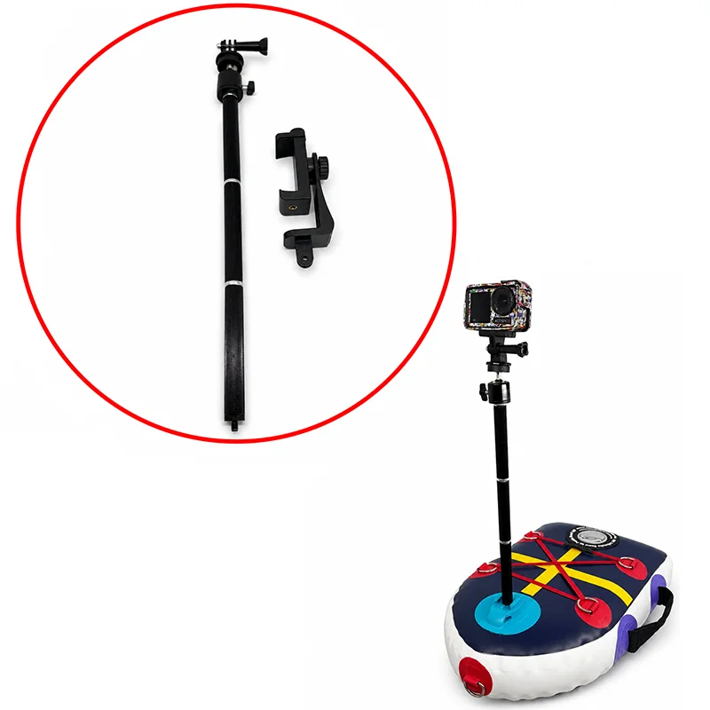 1Set For DJI Action Cameras/Phone/Gimbal Swimming Follow-shot Floating Board Adjustable Bracket Mount Fixed Rod Holder Accessory