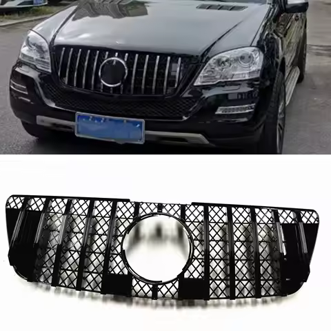 GT Front Grille Grill Upper Bumper Hood Mesh Grid For Mercedes-Benz ML Class W164 ML320 ML350 ML550 2009-2012