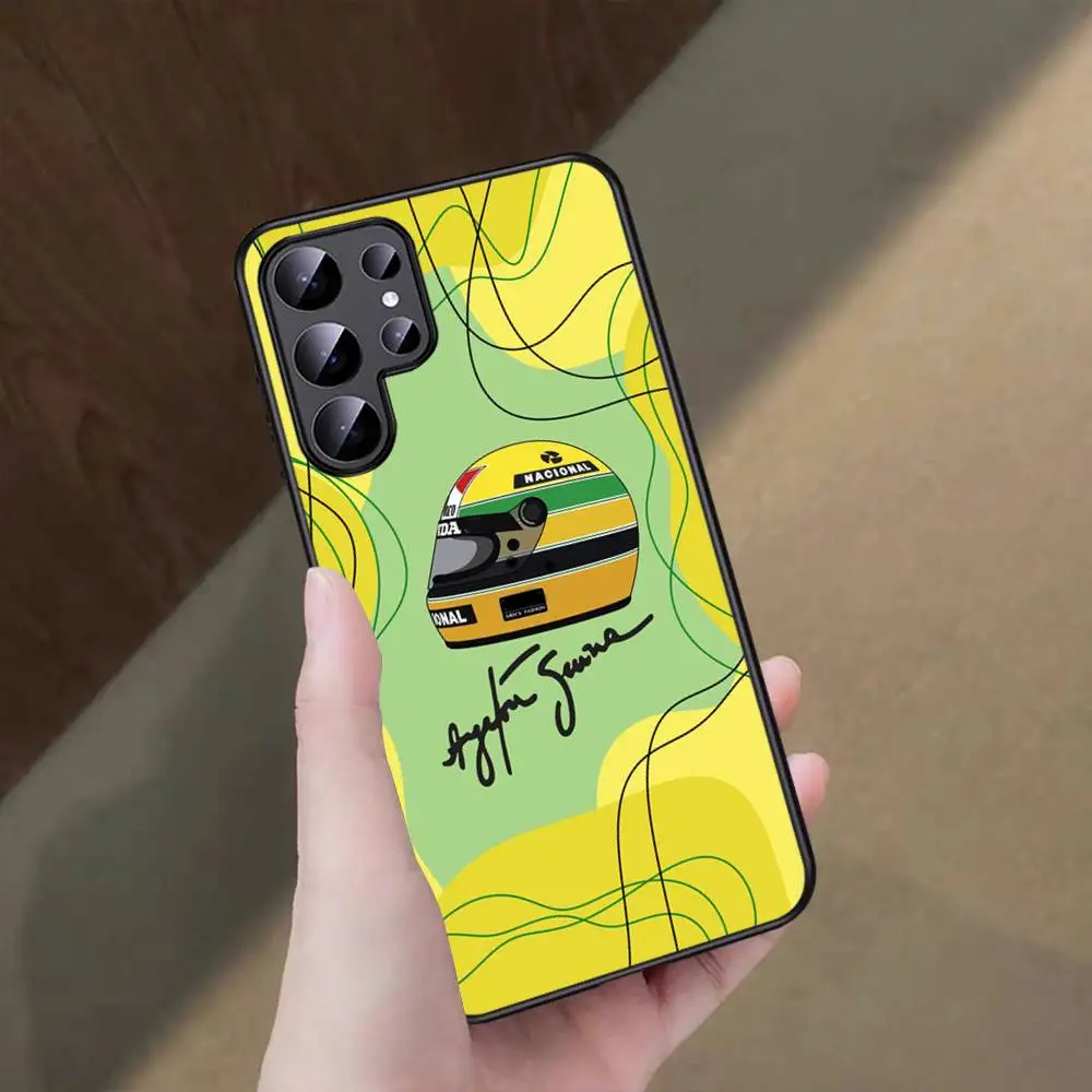 A-Ayrton S-Senna F1 سباق جراب هاتف لسامسونج غالاكسي S25 S23 S24 FE S22 S20 S21 S10 S9 زائد لايت الترا FE S30 نوت 20 10 #3