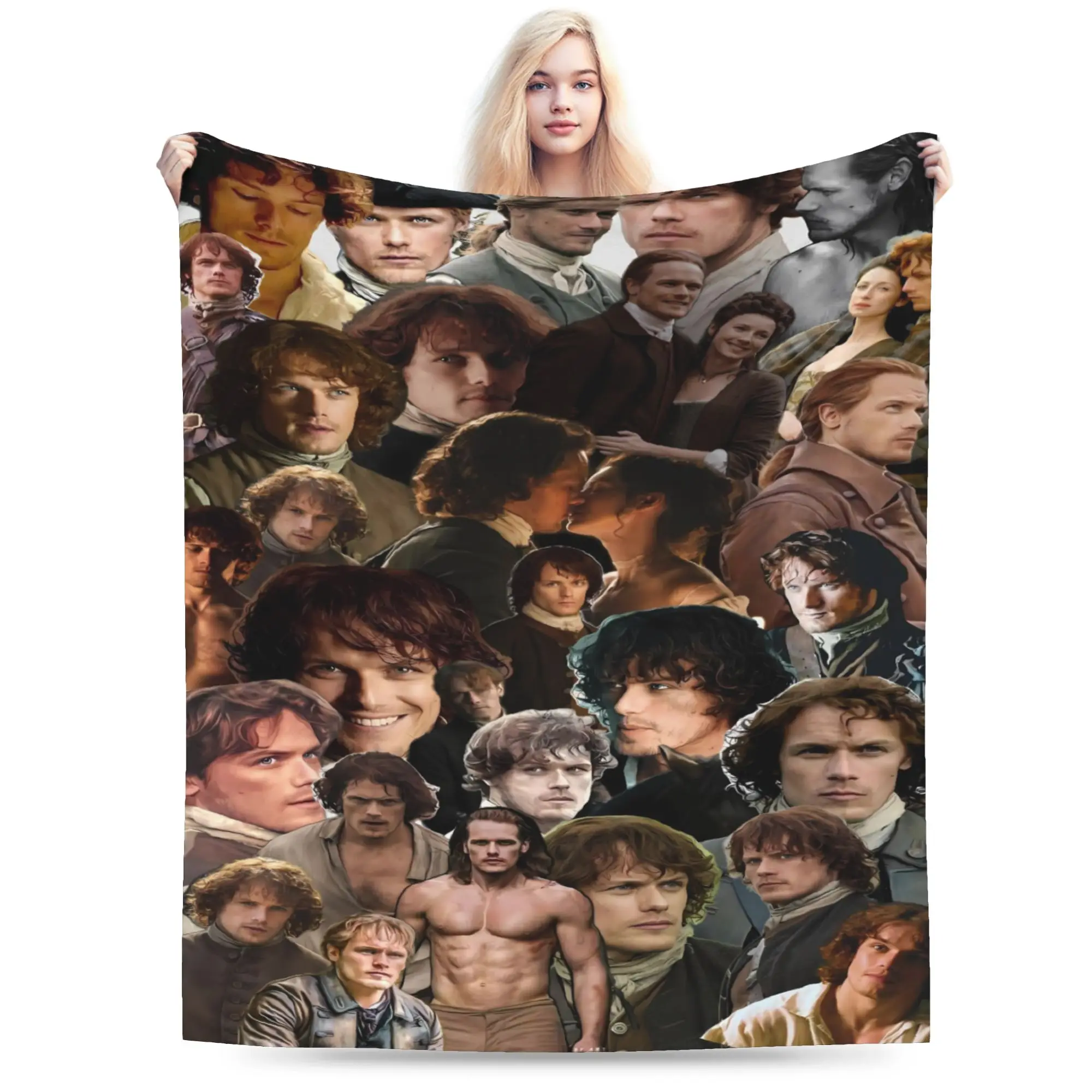 Outlander Flannel Blanket  Super Soft Bedding Throws for Living Room Travel Office Street Trend Bedspread Sofa Bed Cover