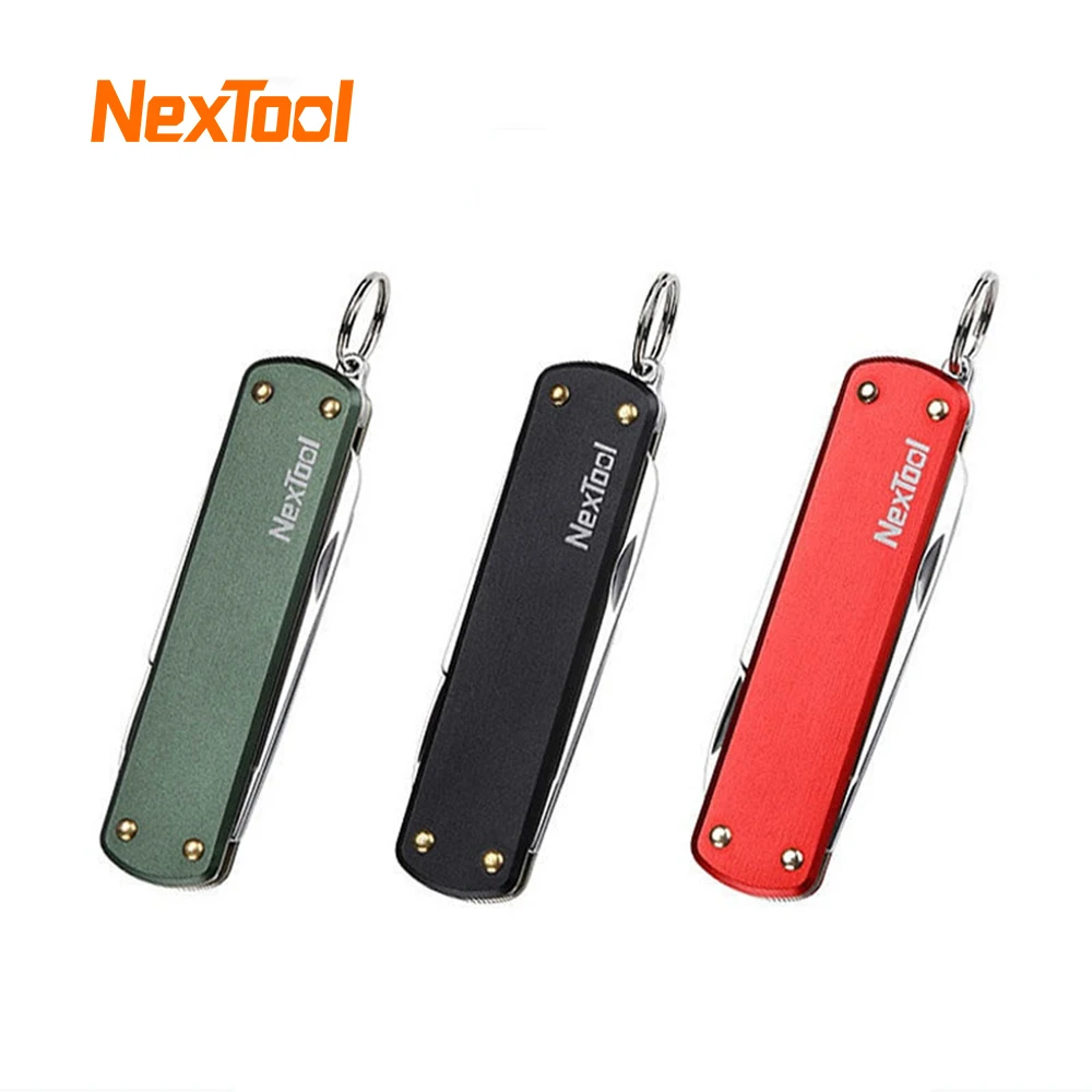 Nextool-outdoor Mini Faca Dobrável Multifuncional Mini Tesoura Pequena Chave de Fenda Canivete Ferramenta Criativa Lixa de Unhas 645 mm