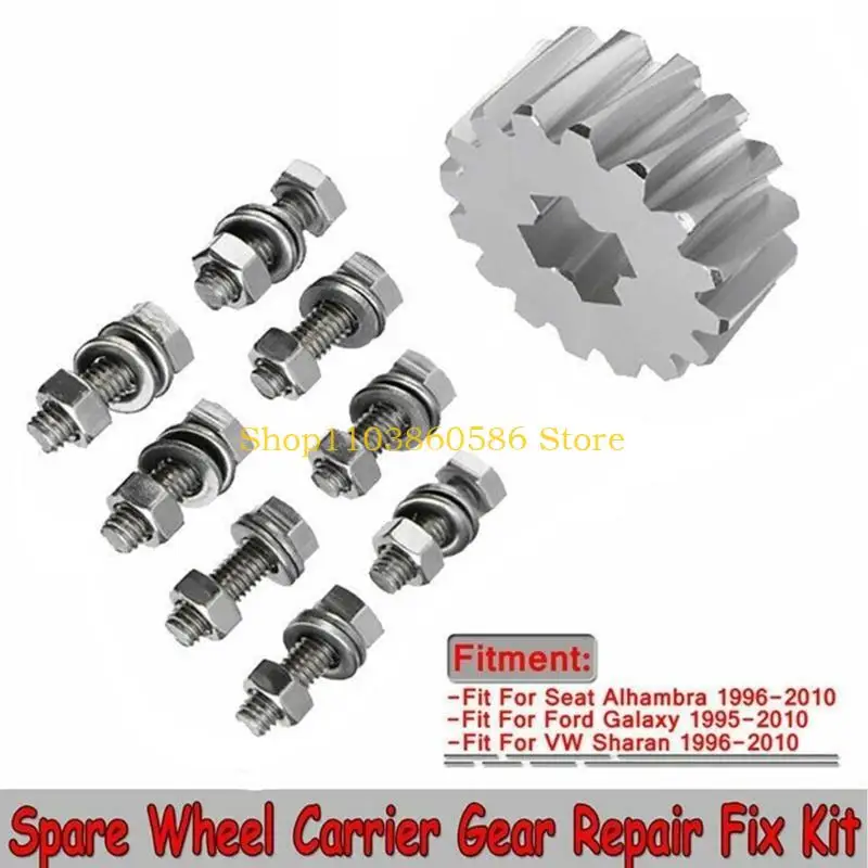 

242A For 7M3803660F Car Spare Tire Wheel Carrier Backup Stent Repair Package Automobile Accessories with Bolts Nuts Washers