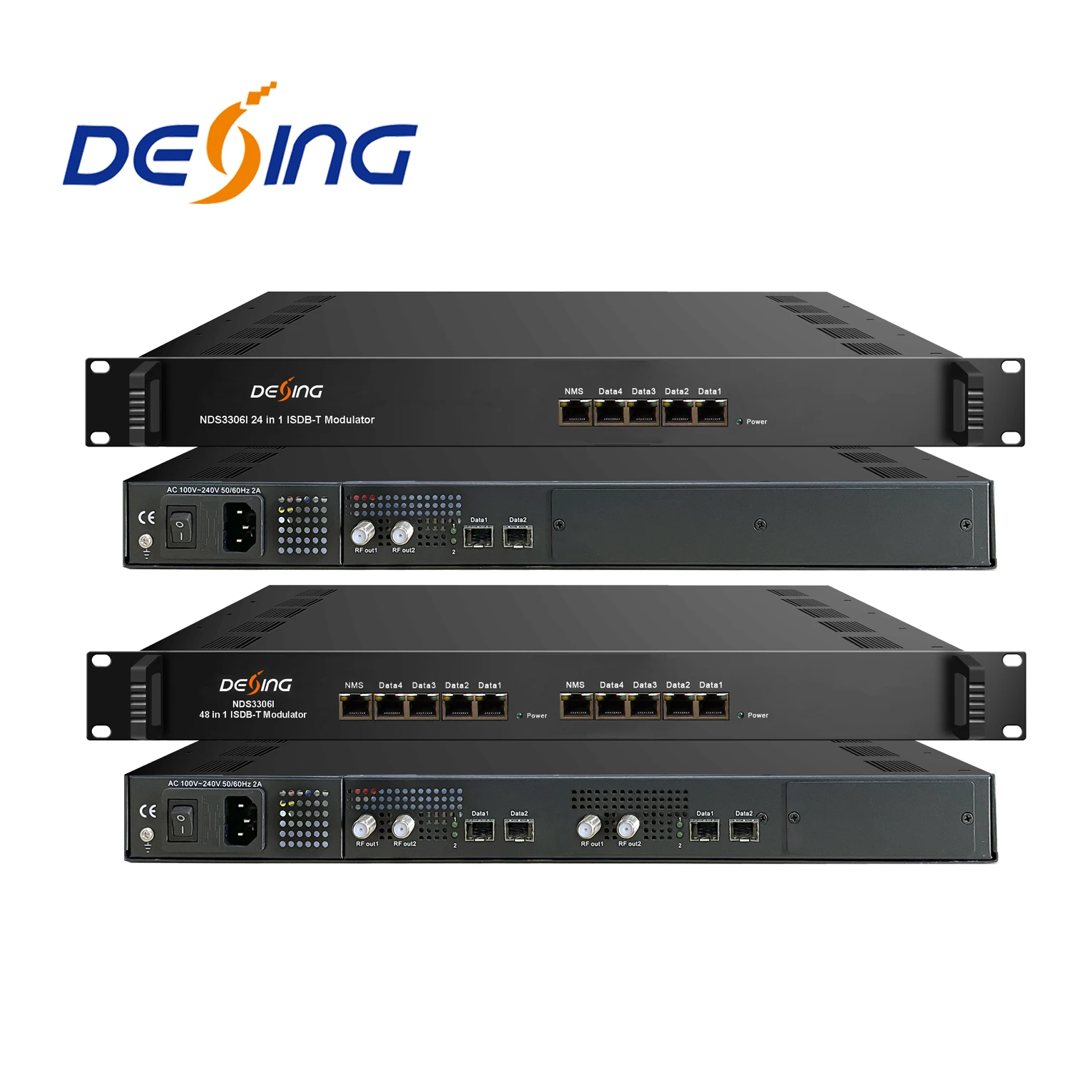 Dexin NDS3306i 24in1 and 48in1 Isdb-t Modulator, Ip to Isdbt Modulator 16ch Isdbt Modulator