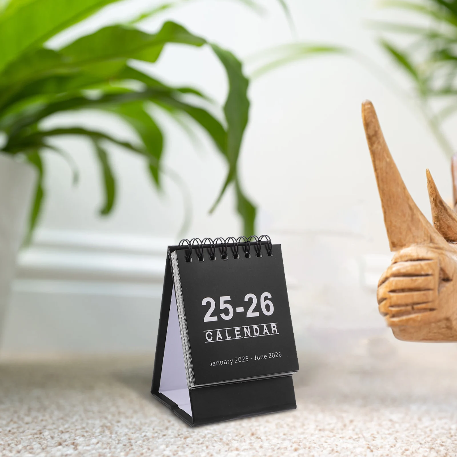 Mini Monthly Notepad Calendar 2025 2026 Desk Stand Easel Paper Planner Standing Small Decorative Functional Compact