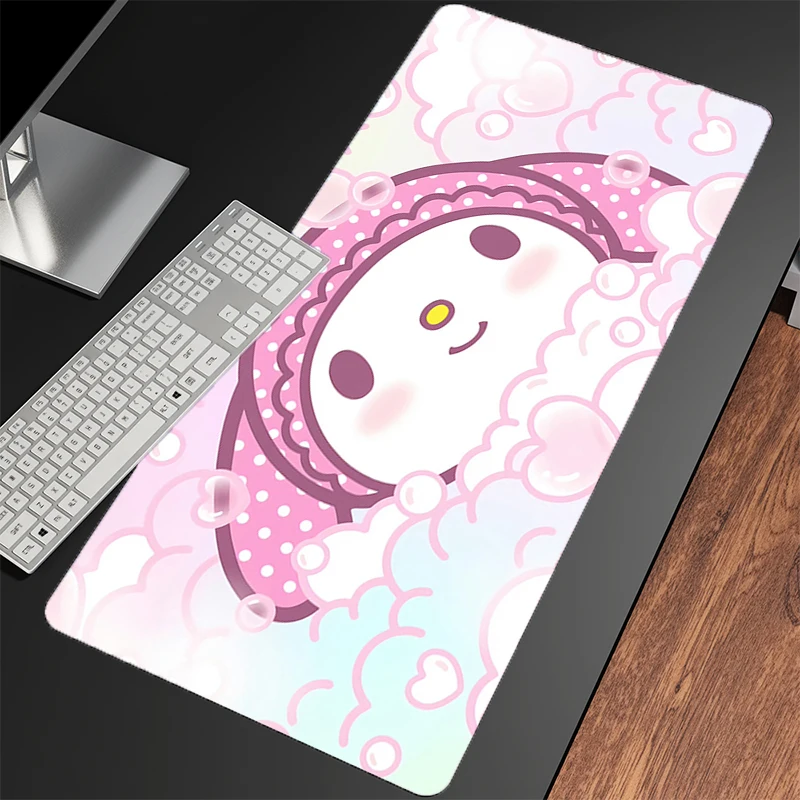 Grande mouse pad e-sports jogadores n on-slip anime minha melodia tapetes de mesa de escritório acessórios de jogos de computador mouse pad tapete de teclado de laptop