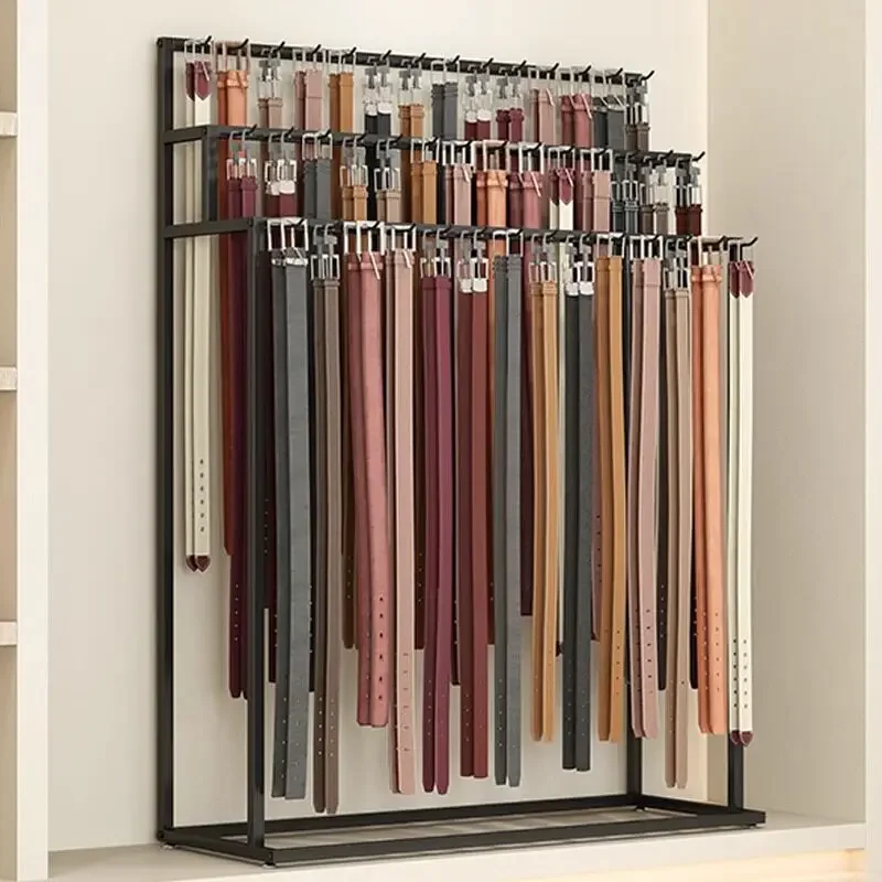 High-endBelt Rack Belt Multi-layer Display Rack Multifunctional Shelf Clothing Store Floor-to-ceiling Tie Display Rackshelf