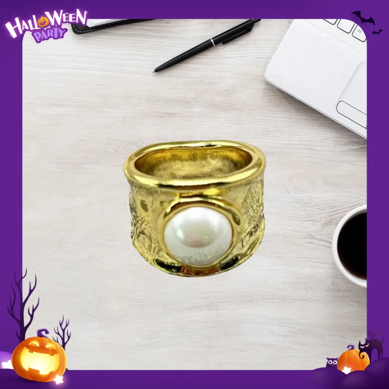 European and American jewelry French elegance ladylike style pearl rings women's accessories giving friends birthday gifts