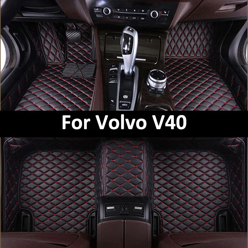 

Custom Car Floor Mats For Volvo V40 Auto Carpets Foot Coche Accessories