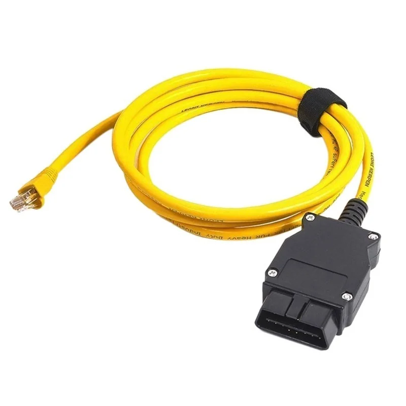 ENET Cable de interfaz de cabezal de cristal, conector de diagnóstico de coche OBD oculto, enchufe adaptador de extensión de red, adecuado para BMW