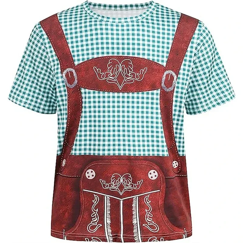 

3D Printing Oktoberfest Bavaria T Shirt Men Cosplay Graphic Tees Summer Fashion Short Sleeve Top Street Harajuku Cool Tee Shirts