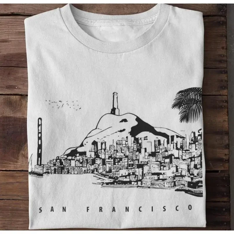 San Francisco T Shirt California Travel Golden Gate SweaT Trip Retro CA State Souvenir Top