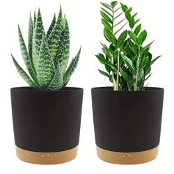 2pcs 6.5inch Flowerpot Removable Bottom Round Flower Pot Detachable Bottom Flower Pot Outdoor Garden Home Supplies