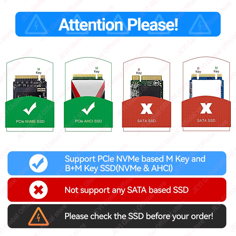 JEYI-Adaptador de conversión M.2 NVME para MacBook SSD, accesorio para MacBook Air Pro Retina Mid 2013-2017 actualizado, para A1465 A1466 A1398 A1502
