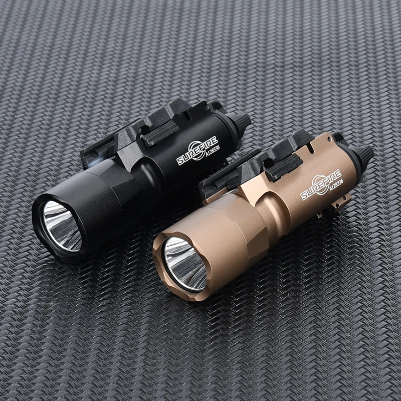 Imagem -02 - Tactical sf Surefir Pistola de Metal Strobe Led Light Fit 20 mm Rail Airsoft Arma Caça Lanterna X300u X300 Ultra Xh35