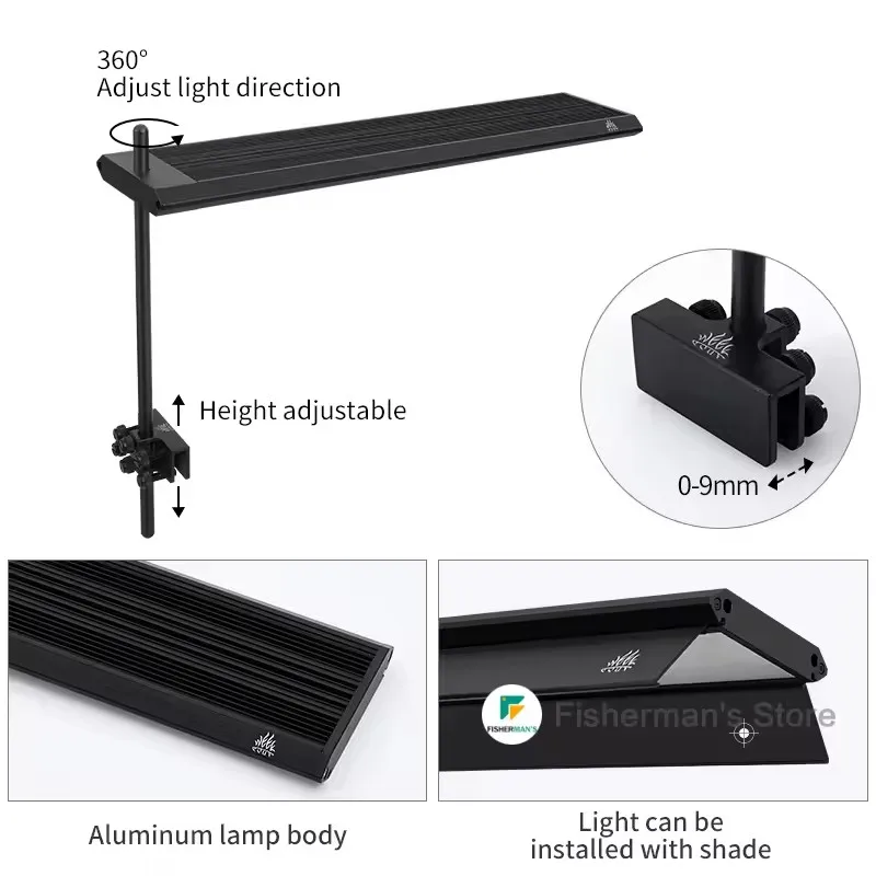 WEEK AQUA S Series RGB+UV Full Spectrum S300/400/450Pro Bluetooth App Control Freshwater Aquascaping Plant Aquarium LED Light