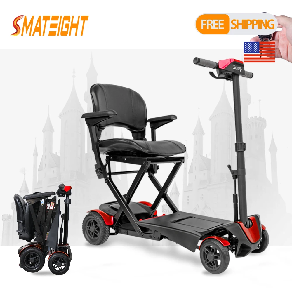 

Electric UTV Foldable Electric Mobility Scooter with Suspension for Senior Lightweight 4 Wheels Electric Powered Scooter