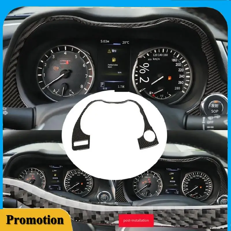 

Portable Car Carbon Fiber Interior Dashboard Frame Cover Trim For Infiniti Q50 Q60 2014-2019 Instrument Panel Fram