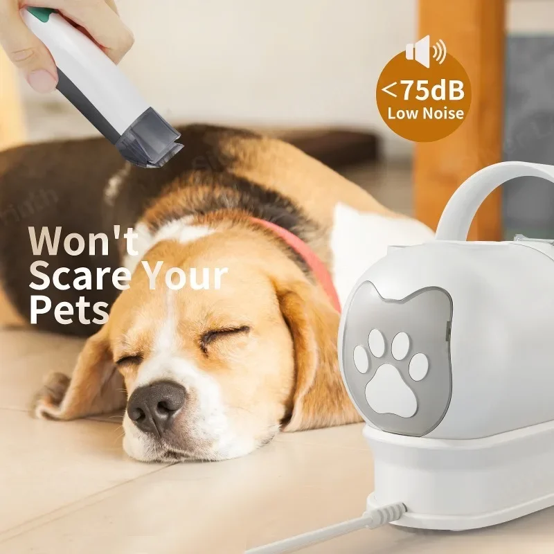 7 in 1 Multifunctional Pet Hair Trimmer Cat and Dog Vacuum Set Cat and Dog Trimmer Nail Shaving Machine