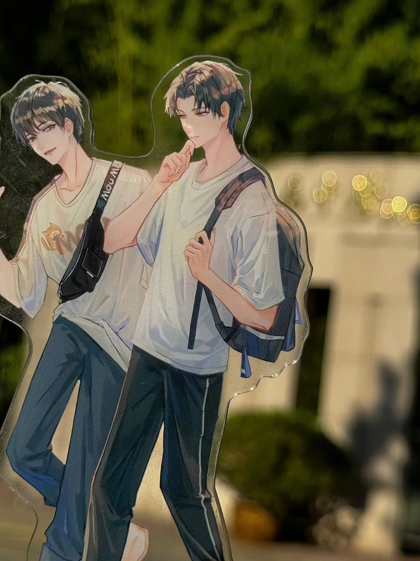 XXX、両面ラミネート加工アクリル看板、約15cm、「江天聖王」ファン由来の誕生日プレゼント