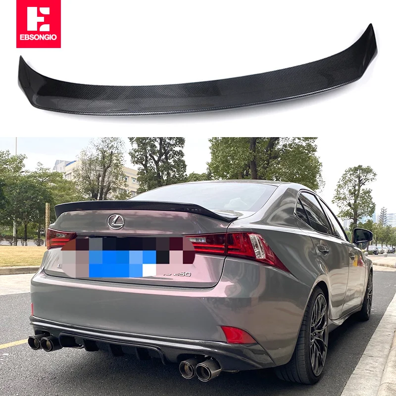 

Carbon Fiber / FRP Car Rear Trunk Spoiler Lip For LEXUS IS200 IS250 IS350 IS300 2013-2019 AR Style Rear Boot Spoiler Wing