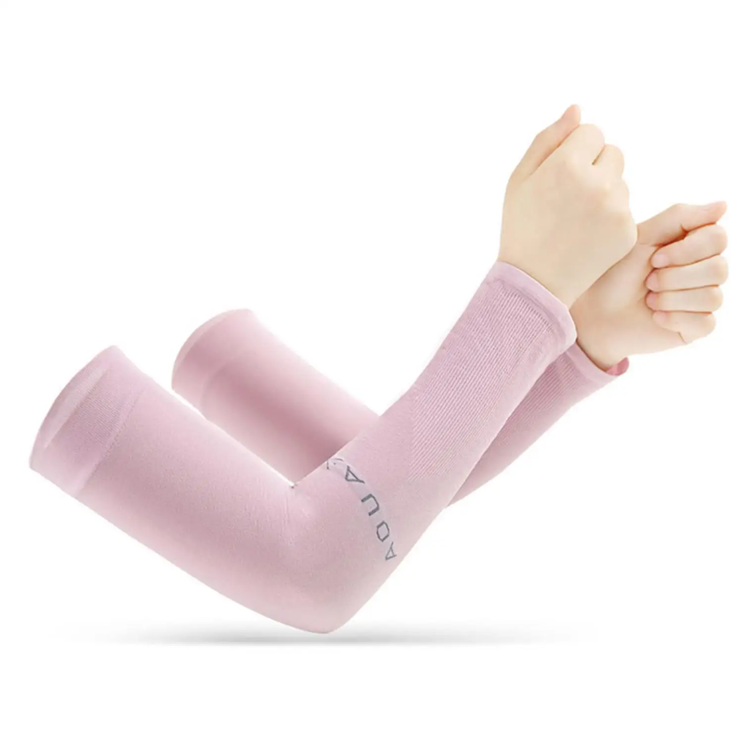 

Pink Summer Cycling Cooling Ice Silk Arm Cover Arm Sleeves Woman Running Outdoor Sport Sunshade UV Protection Men Sleeve Arm