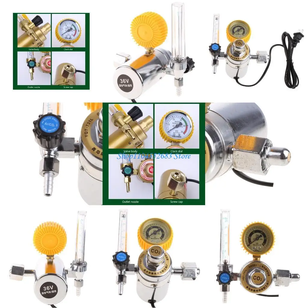 

Y6GD CO2- Meter Carbon Dioxide Gas Regulator- Metal Measuring 0-25MPa